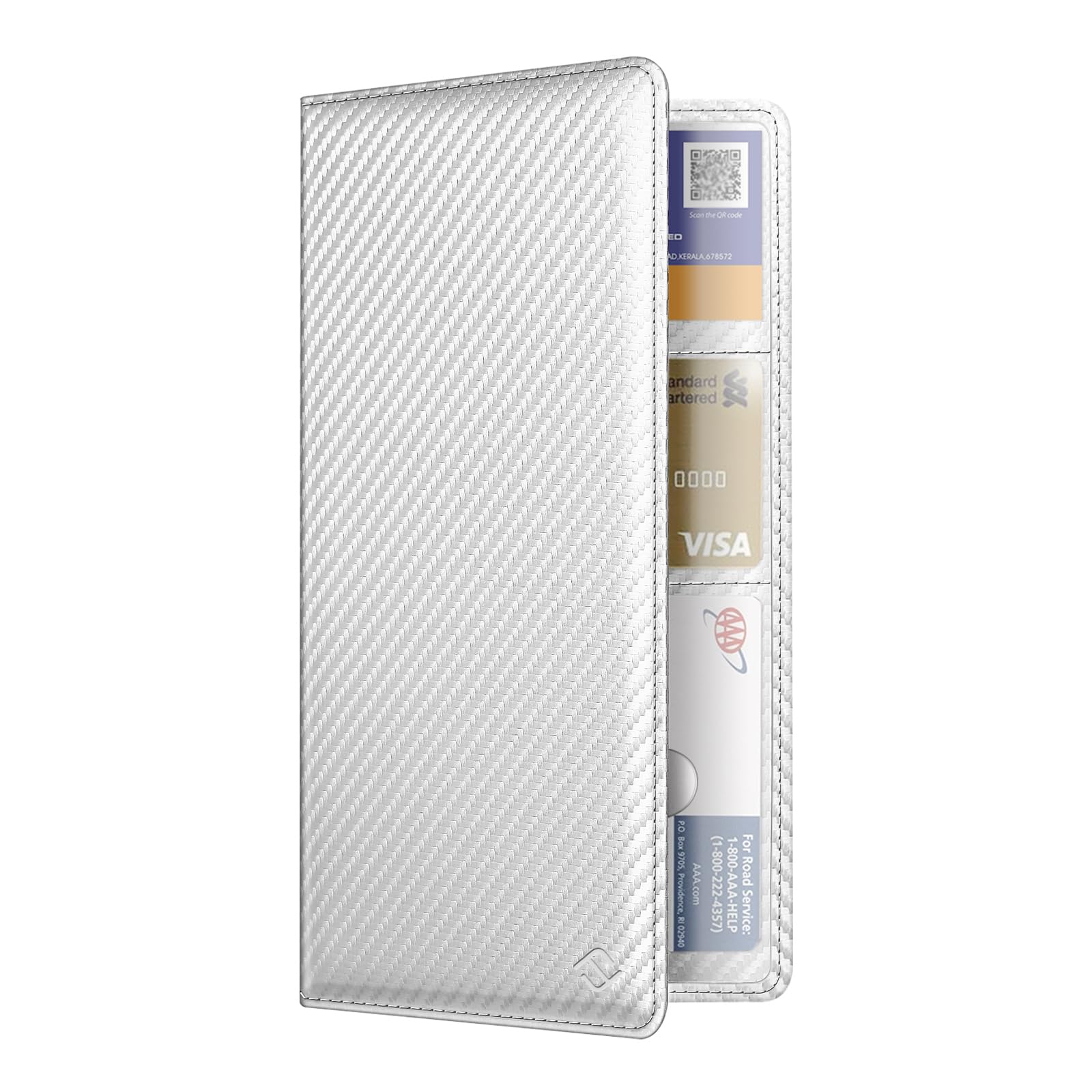 FINPAC Car Registration and Insurance Card Holder, Vehicle Glove Box Card Organizer Wallet Automobile Accessories for License