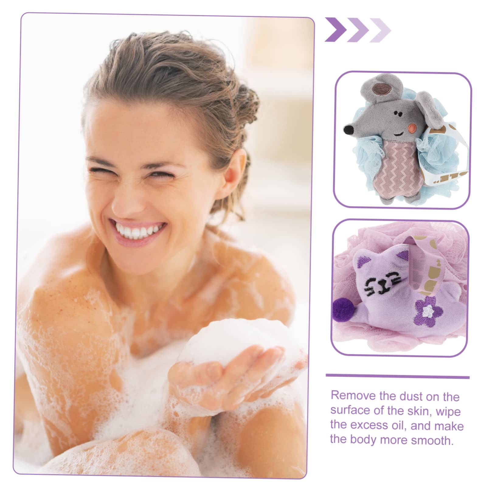 Healeved 6pezzi Esfolianti Per Loofah Accessori Per Doccia Palline Per Profonda Della