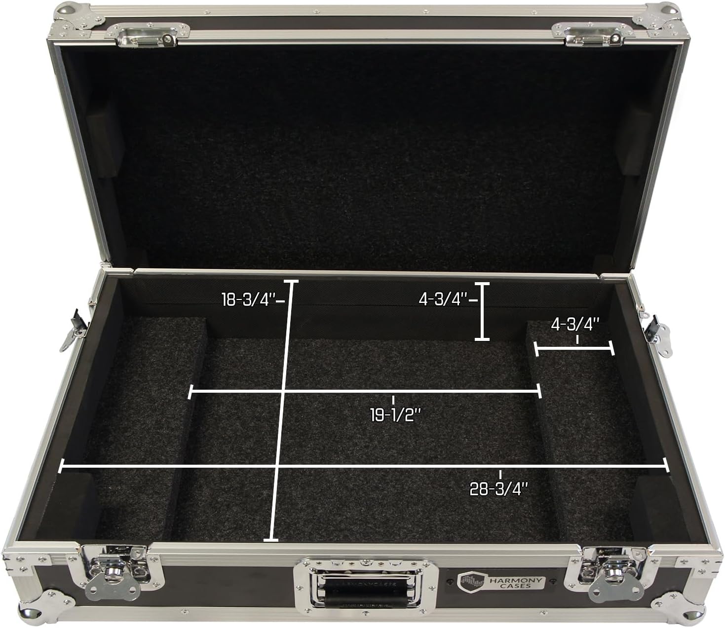 Harmony Audio HCXDJRX3W Flight Road DJ Custom Case fits Pioneer XDJ-RX3 Controller W/Wheels