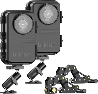 Brinno BCC5000, 2 Pack - 4K WiFi Time Lapse Camera Bundle - Advanced Imaging Sensor, HDR, IP65 Housing, Mobile App, Long Rechargeable Power, Bluetooth, Construction Monitoring System