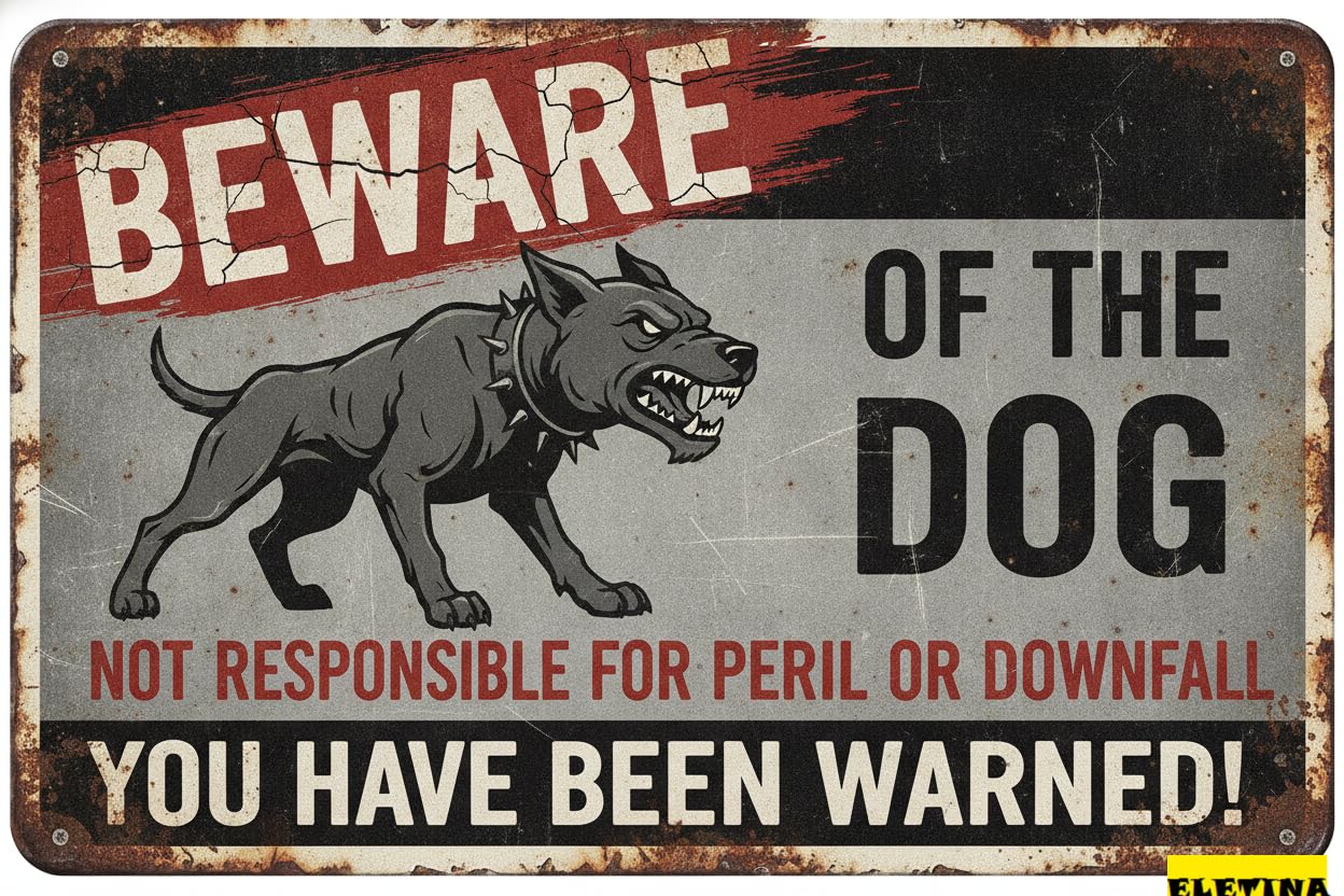 Beware Of Dog Belgian Malinois You Have Been Warned Aluminum Tin Sign Outdoor Yard Fence Home Farm 8x12in