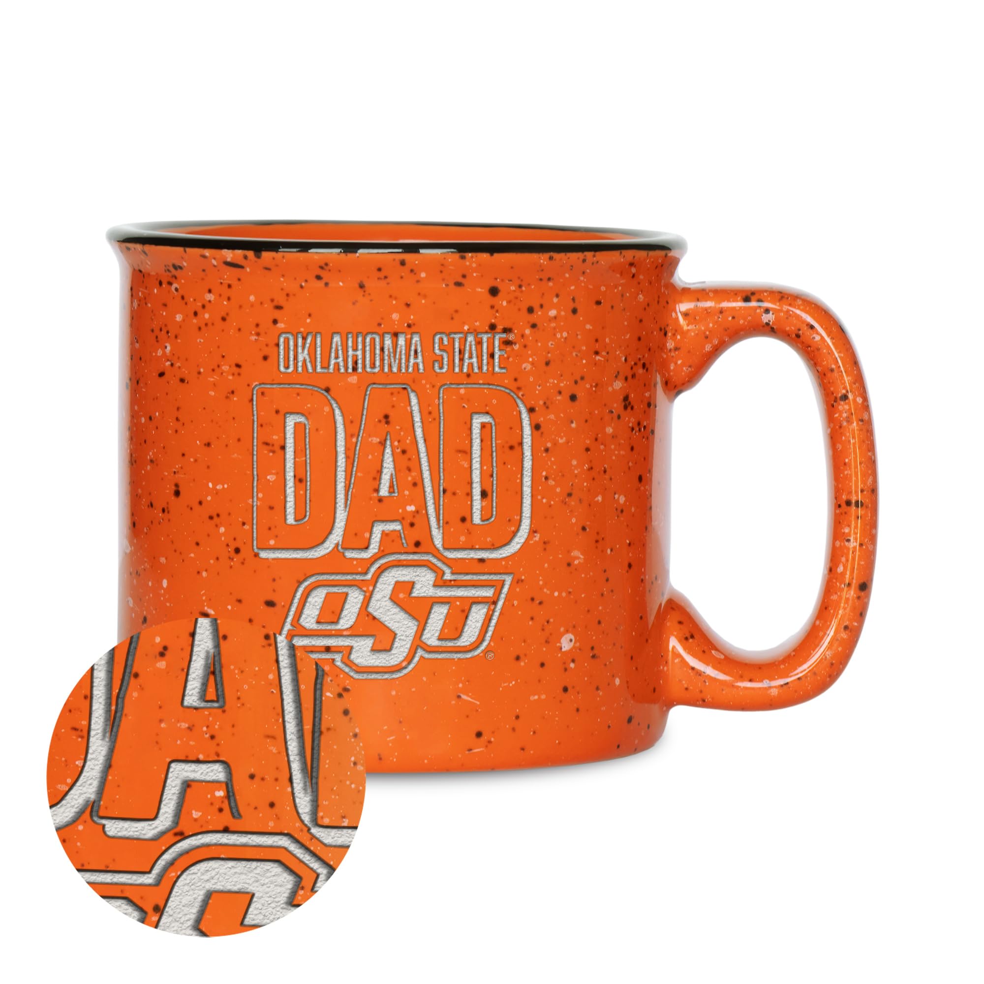 Rico Industries NCAA Dad 12oz Laser Engraved Campfire Mug