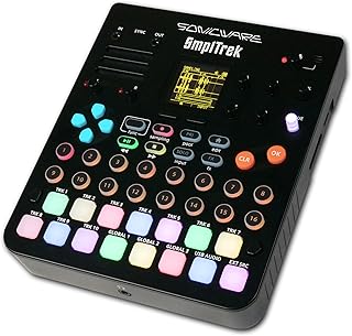 Sonicware SmplTrek [Portable Production Sampler] Compact, lightweight and battery powered Drum Machine & Sampler with Buil...
