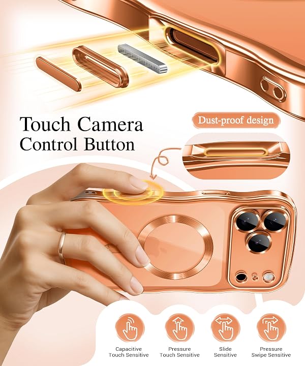 GVIEWIN for iPhone 17 Pro Max Case Compatible with MagSafe Cute Wave Frame by GVIEWIN - Used condition - Image 3