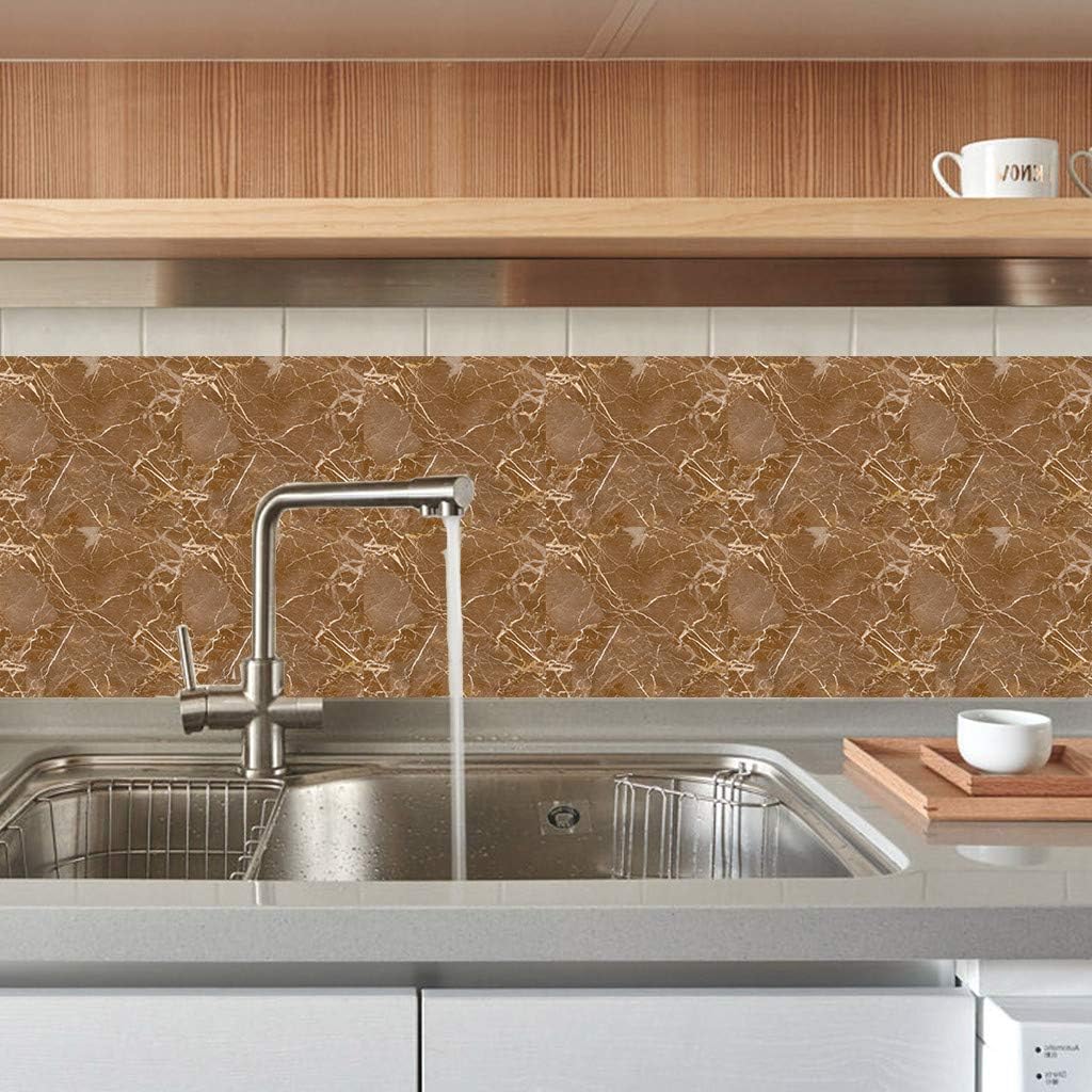 Cenefa Adhesiva Para Cocina Y Baño - PVC Autoadhesivo, 8 Cm X 10 M, Diseño ébano, Extraíble, Impermeable Y Fácil De Limpiar