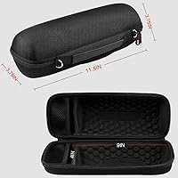 Vista 6 de Funda para altavoz Bluetooth impermeable JBL Charge 4, soporte de almacenamiento duro con funda de silicona, paquete de 2