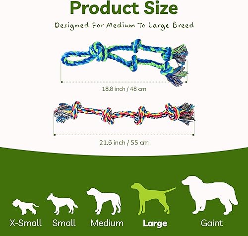 Vista 32 de SHARLOVY Juguetes masticables para perros XL para masticadores agresivos de razas grandes, paquete de 14 juguetes resistentes e indestructibles