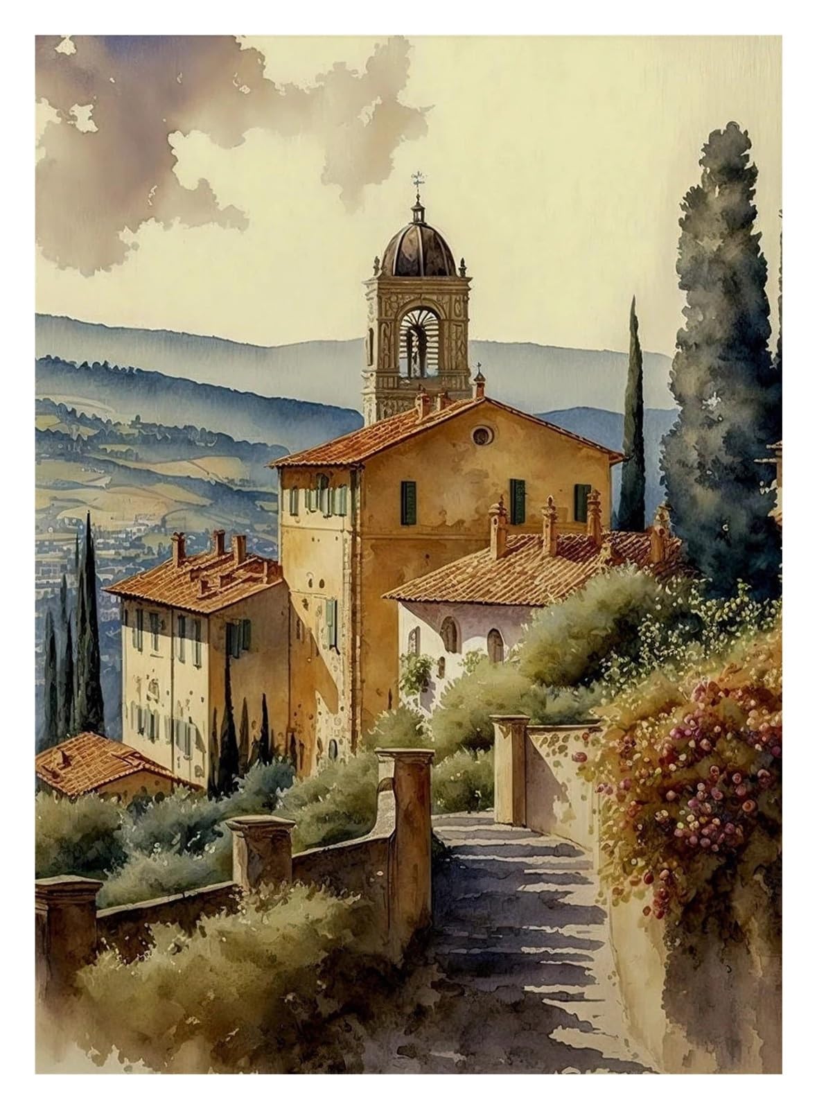 Art mural Italie peinture sur toile moderne pour intérieur élégant