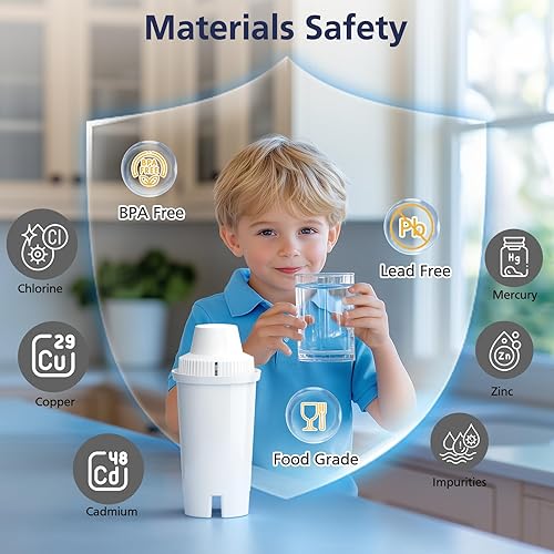 Miniatura 9 de Filtro de repuesto para jarras y dispensadores de agua Brita OB03 Metro Everyday UltraMax Classic 35557, Mavea 107007, Grand, Lake, certificado NSF,