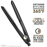 Vista 8 de ghd Max Styler Essentials Duo - Plancha plana de 2 pulgadas de ancho para alisar el cabello (negro) con protector de cuerpo en aerosol de protección