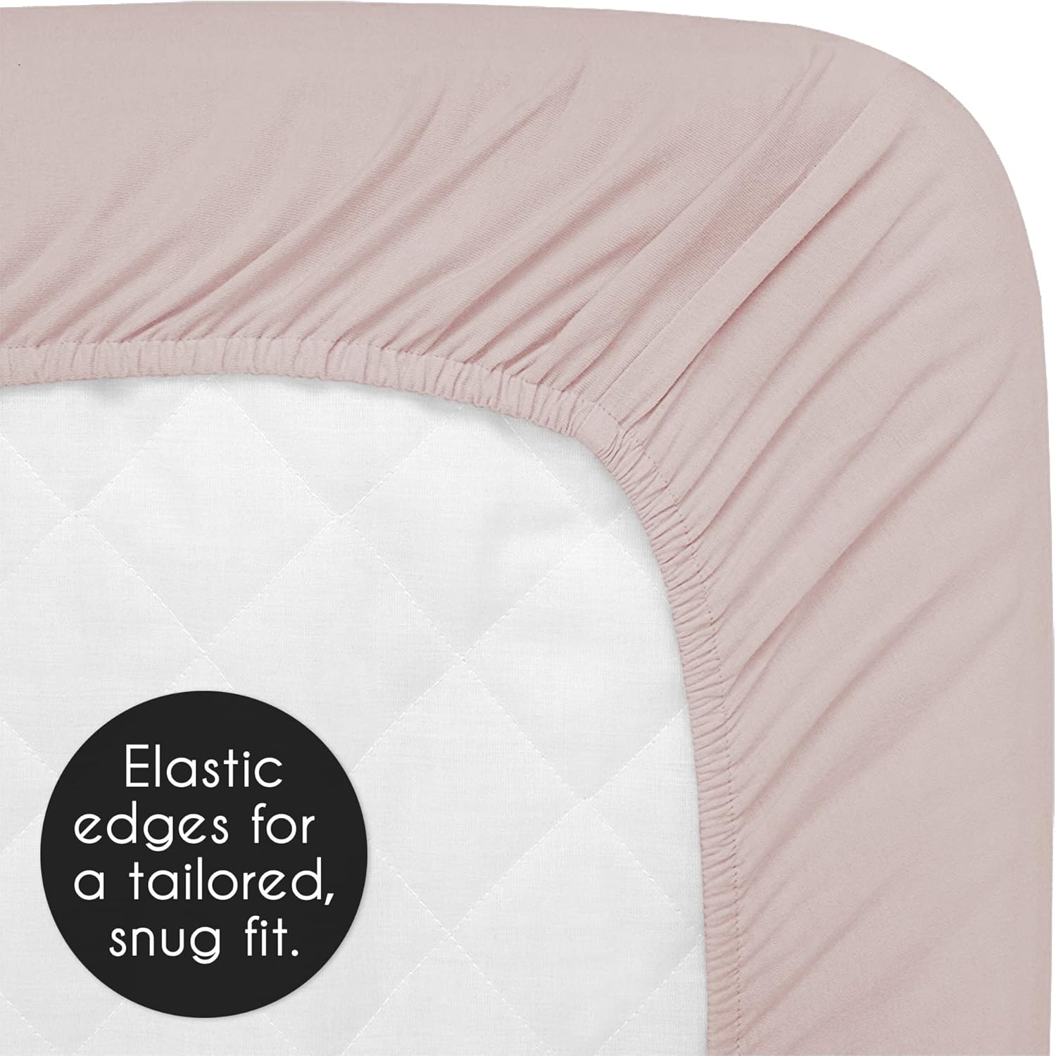 Sweet Jojo Designs Mauve and White Boho Rainbow Girl Fitted Crib Sheet Baby or Toddler Bed Nursery - Pink Dusty Rose White Bohemian Celestial Sky Outdoors Nature