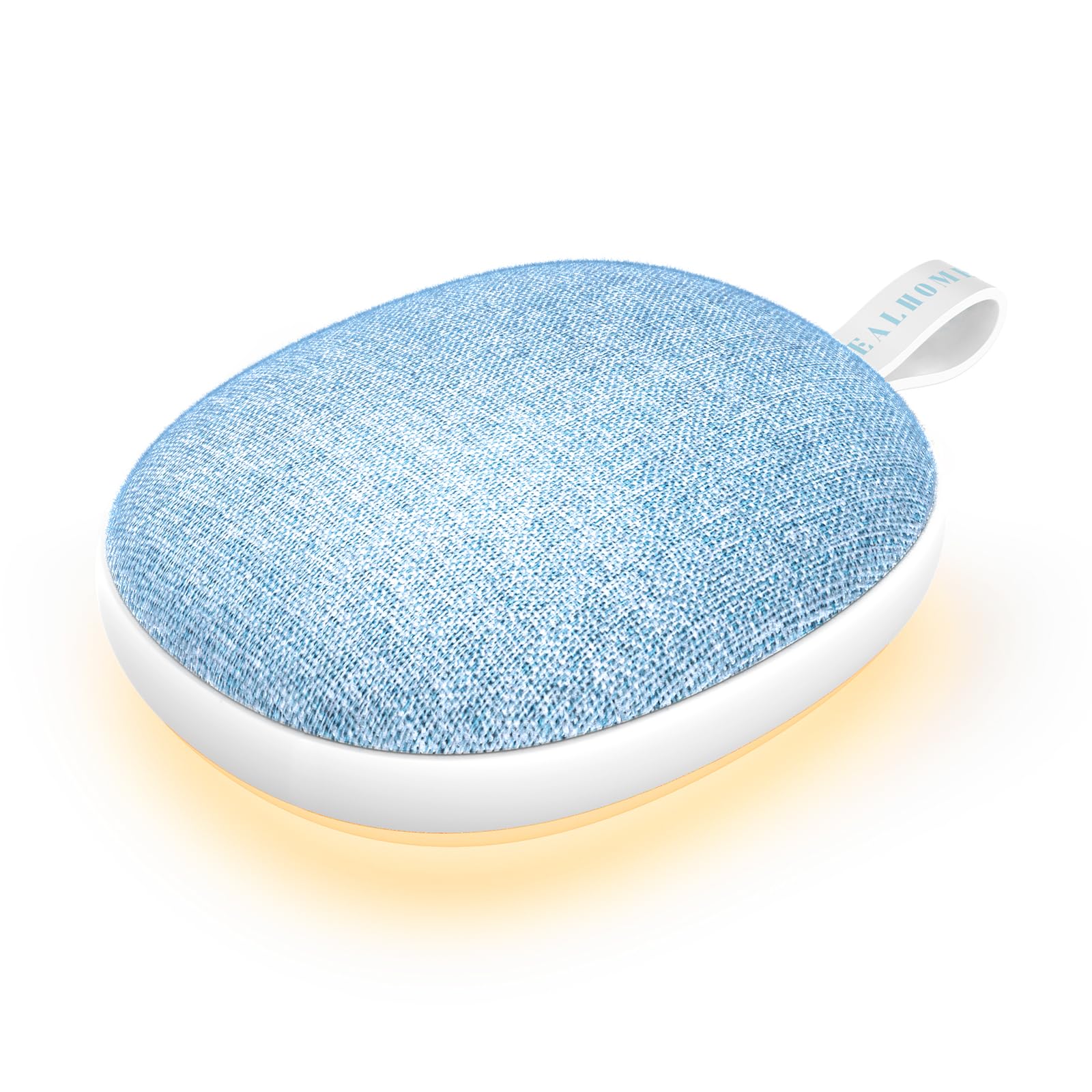 Macchina portatile a rumore bianco per adulti Baby & Travel - 6 suoni rilassanti, batteria a lunga durata da 1200 mAh, streaming musicale Bluetooth, luce notturna e dispositivo di aiuto per