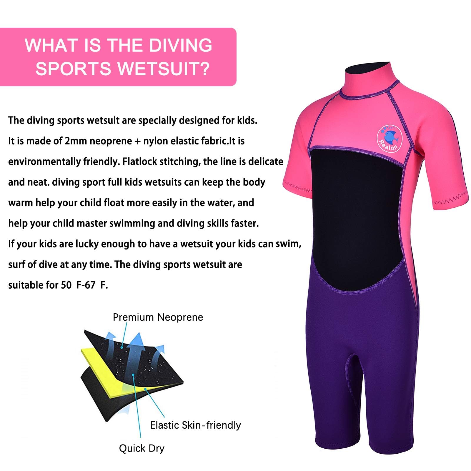 Muta Per Bambini Per Ragazzi Ragazze E Bambini Da 2,5 Mm 3 Mm In Neoprene Completo Shorty Bagnato Completo Con Cerniera Posteriore Costume Da Bagno - Foto 2