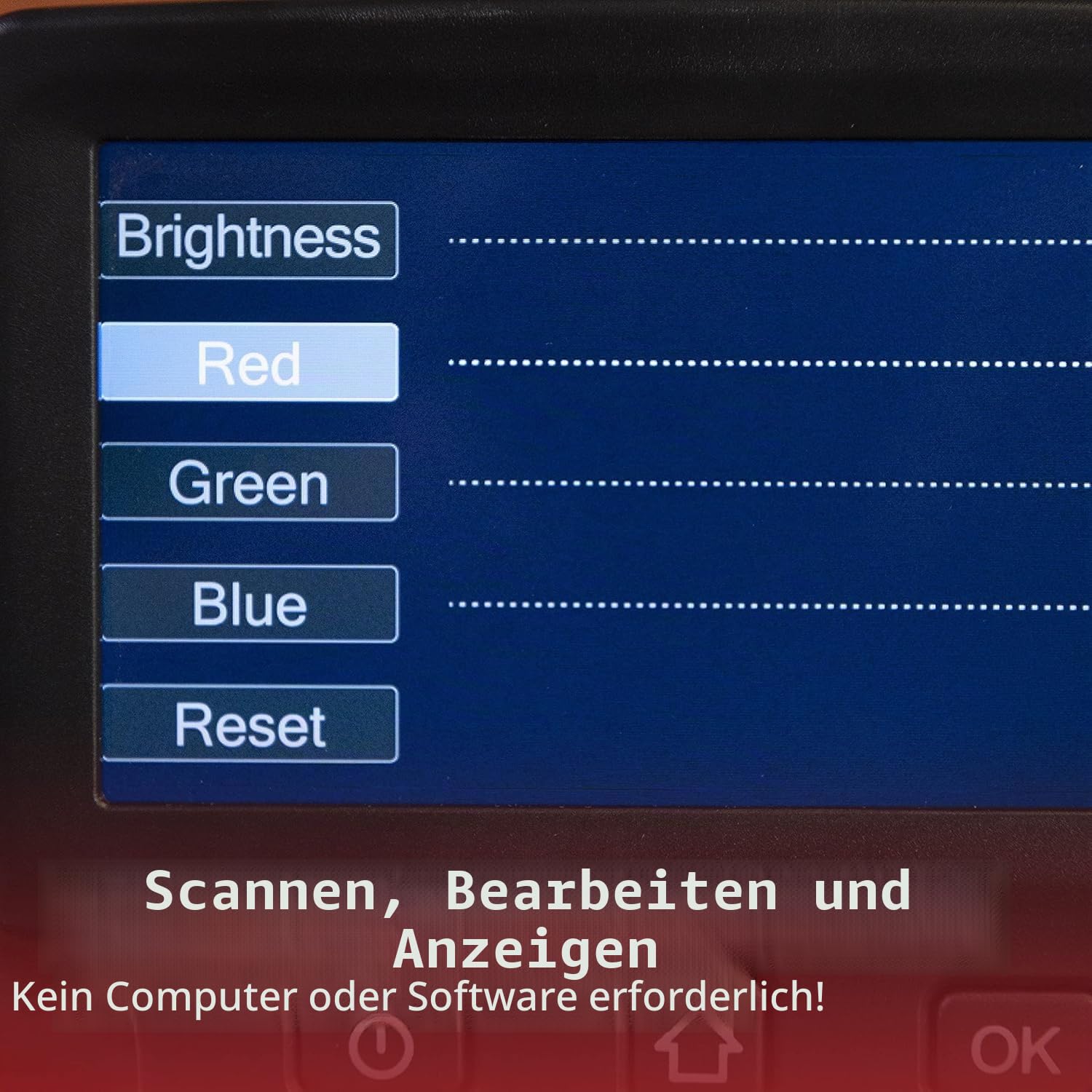 Magnasonic All-in-One 24MP-Filmscanner mit 5"-Display & HDMI, konvertiert 35mm/126/110/Super 8-Filme & Dias in Digitale Fotos, FS71