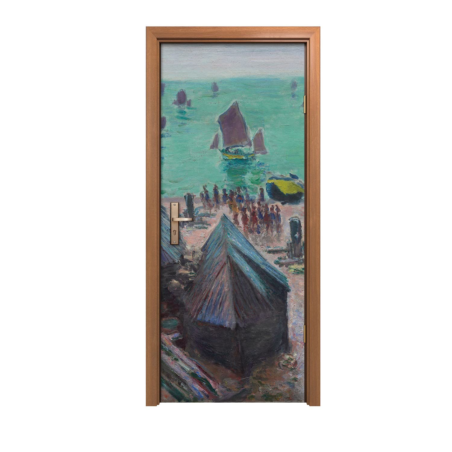 Autocollant de porte mural masquer imperfections déco rapide 90x200