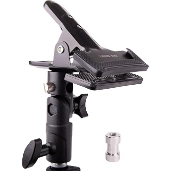 LENS-AID Photo Reflector Clamp with 1/4-3/8 Tripod Adapter