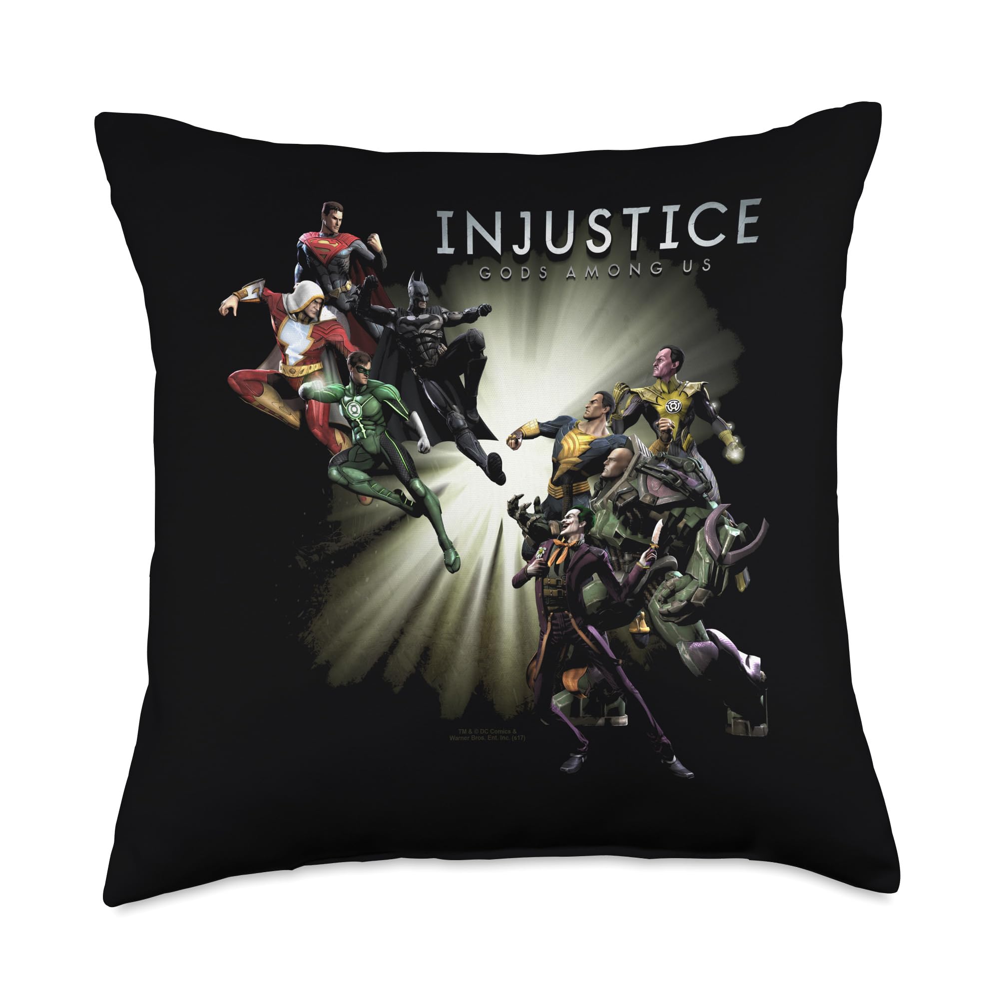Coussin DC Comics Injustice 18x18 pouces oreiller canapé imprimé comics