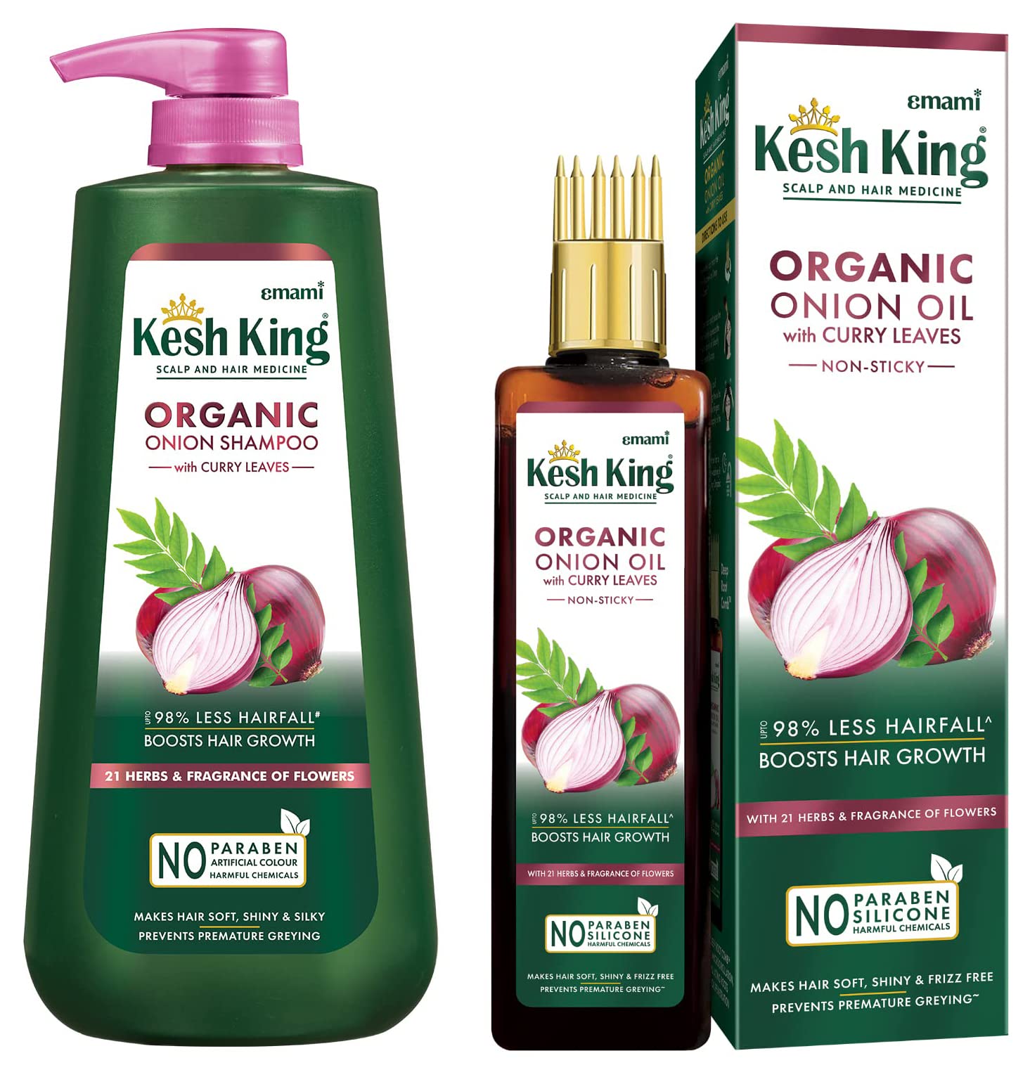 Kesh King Ayurvedic Onion Shampoo 600ml & Kesh king Ayurvedic Onion Oil 200ml-picture-39