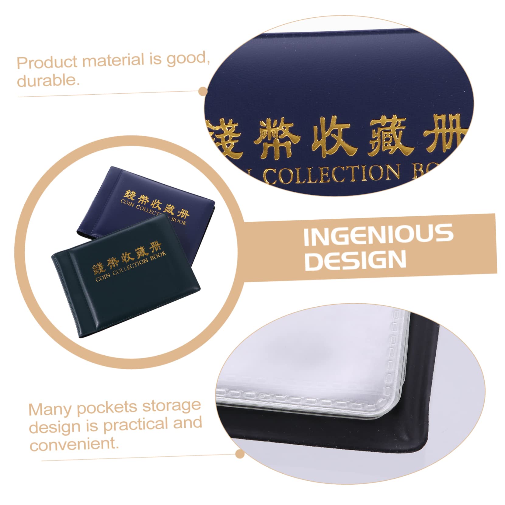 MAGICLULU 6pezzi Album Per Collezione Monete Da Paginper Monete e Medaglie Raccoglitore Pratico e Elegante Per Collezionisti e Appassionati Di Numismatica