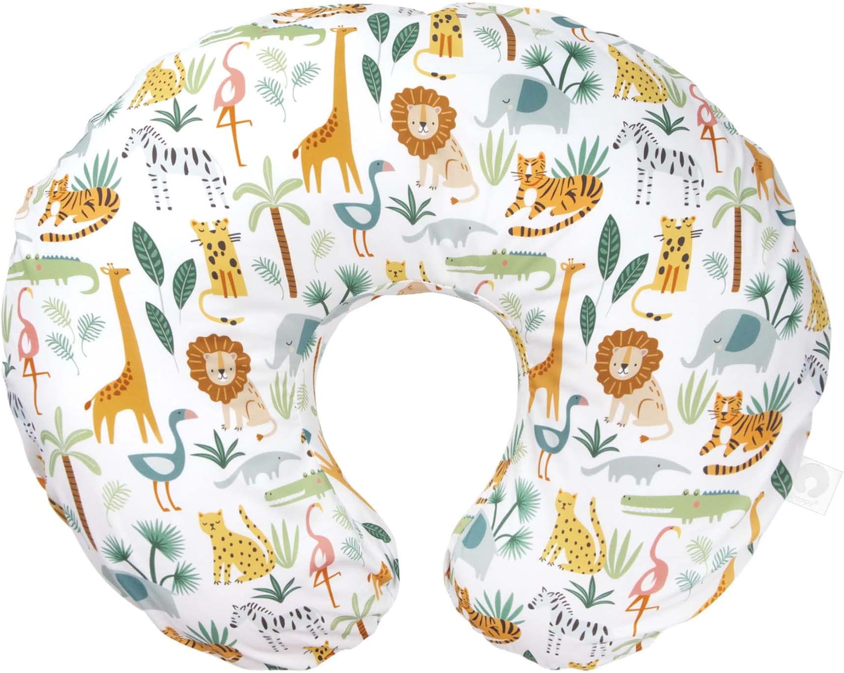 Boppy Original Support Nursing Pillow Cover, Colorful Wildlife, Soft Cotton Blend, Fits All Boppy Original Nursing Supports for Breastfeeding, Bottle Feeding, and Bonding, Cover Only