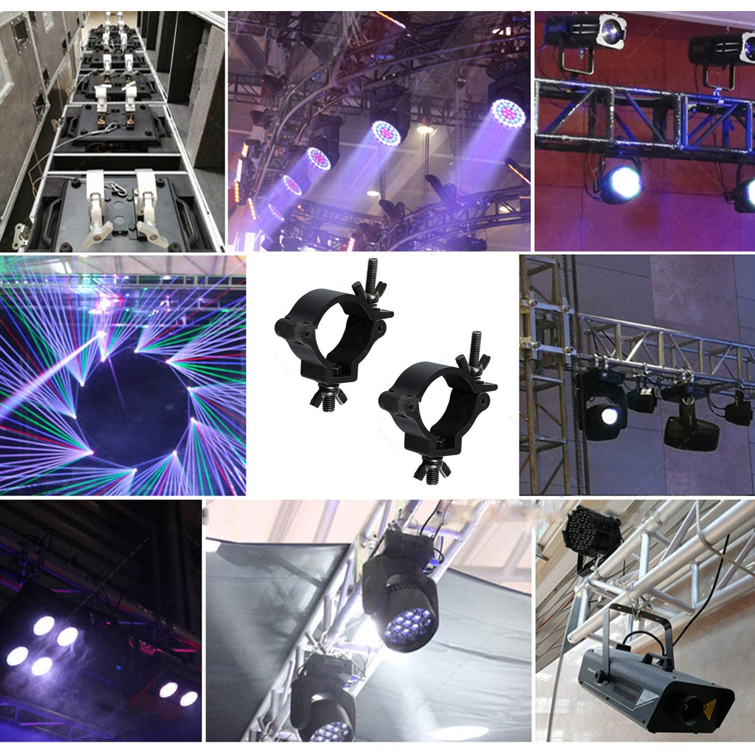 Morsetto Per Truss In Alluminio - Supporto Per Luci LED E Attrezzature Palco - Foto 3