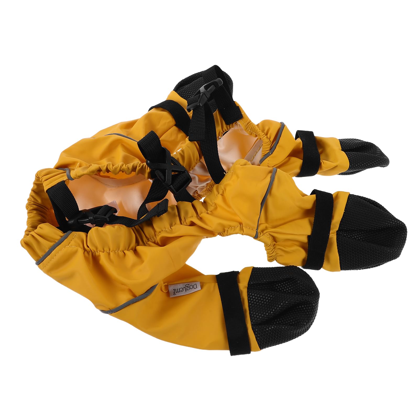 Combinaison de neige isolée pour chien XS avec bottes imperméables jaunes