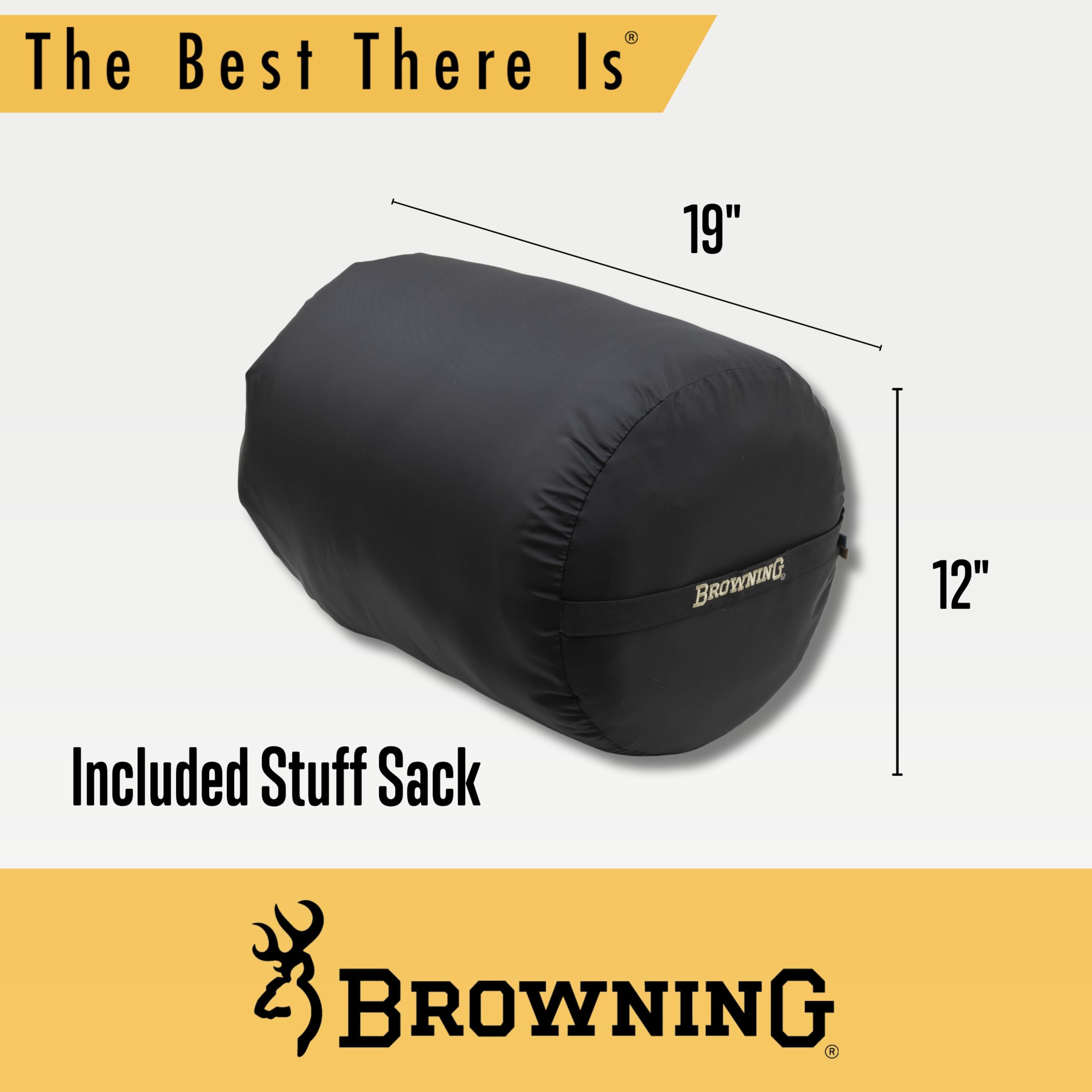 Browning Entdecken Sie den Schlafsack – Mumienschlafsack für extrem kaltes Wetter mit TechLoft-Silber-Isolierung, Zugkragen und strapazierfähiger Schale für Winter-Camping, Rucksackreisen und
