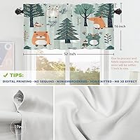 Vista 11 de Shrahala Ethnic Geometric Tribal Kitchen Valances Half Window Curtain, Native American Navajo Tribal Design Print Kitchen Valance for Window Ink