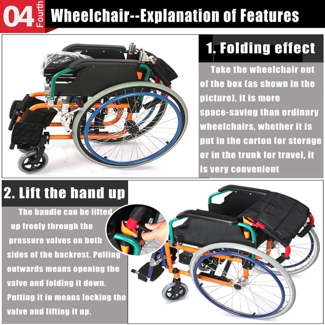 Silla de ruedas deportiva ligera para niños, silla de ruedas manual plegable de acero de 22 pulgadas, con reposabrazos