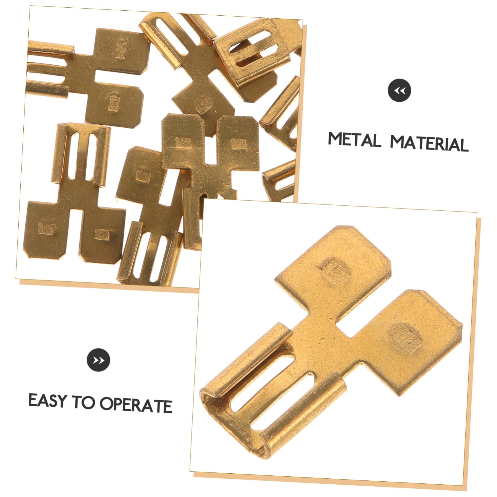 KICHOUSE 8pcs Two-Way Wire Terminal Crimp Connectors Terminal Connectors Electrical Connectors Spade Connectors Wire Terminal Kit Wire Connectors Spade Automotive Wire Connectors