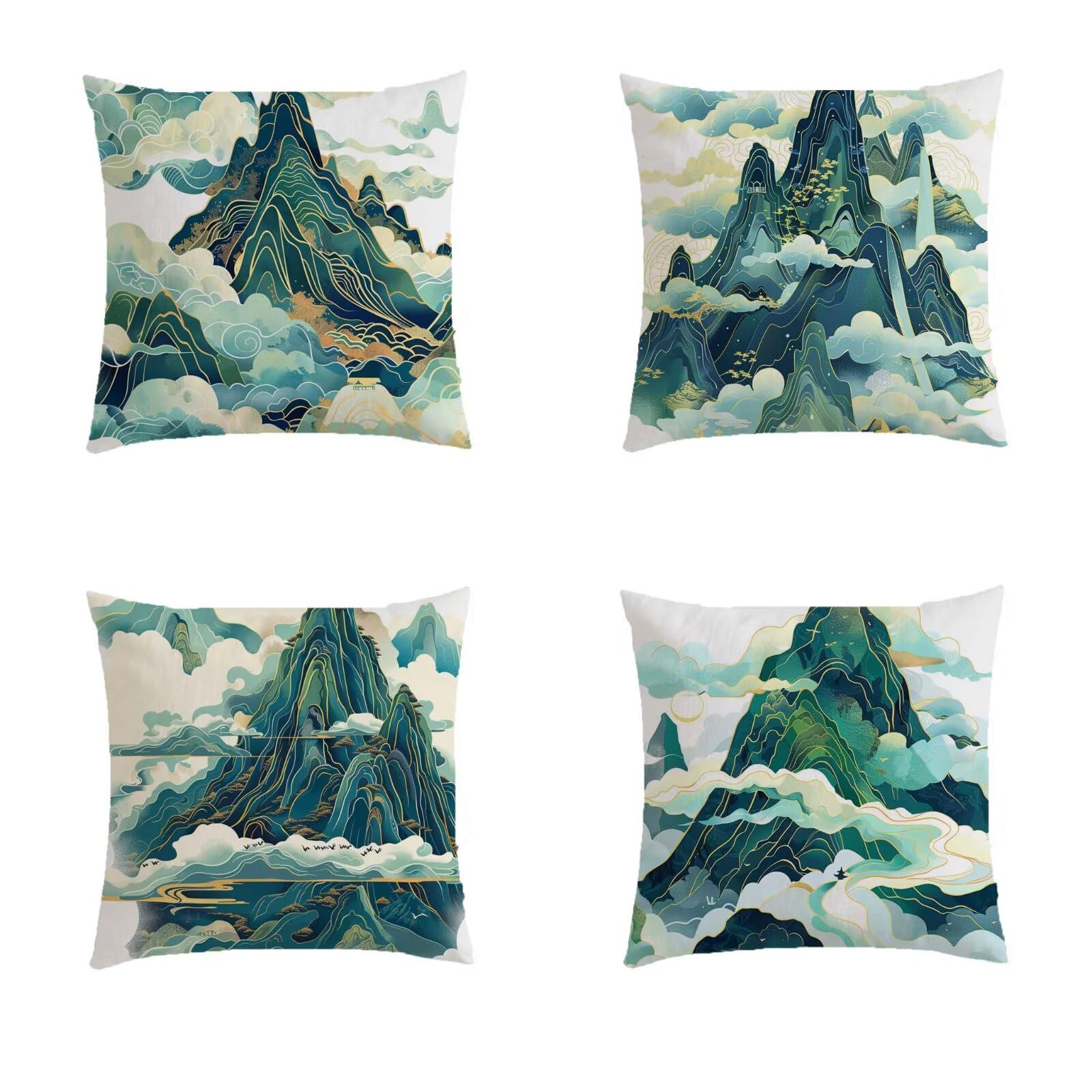 Housse de coussin extérieur turquoise imperméable 50x50cm pour protéger vos sièges