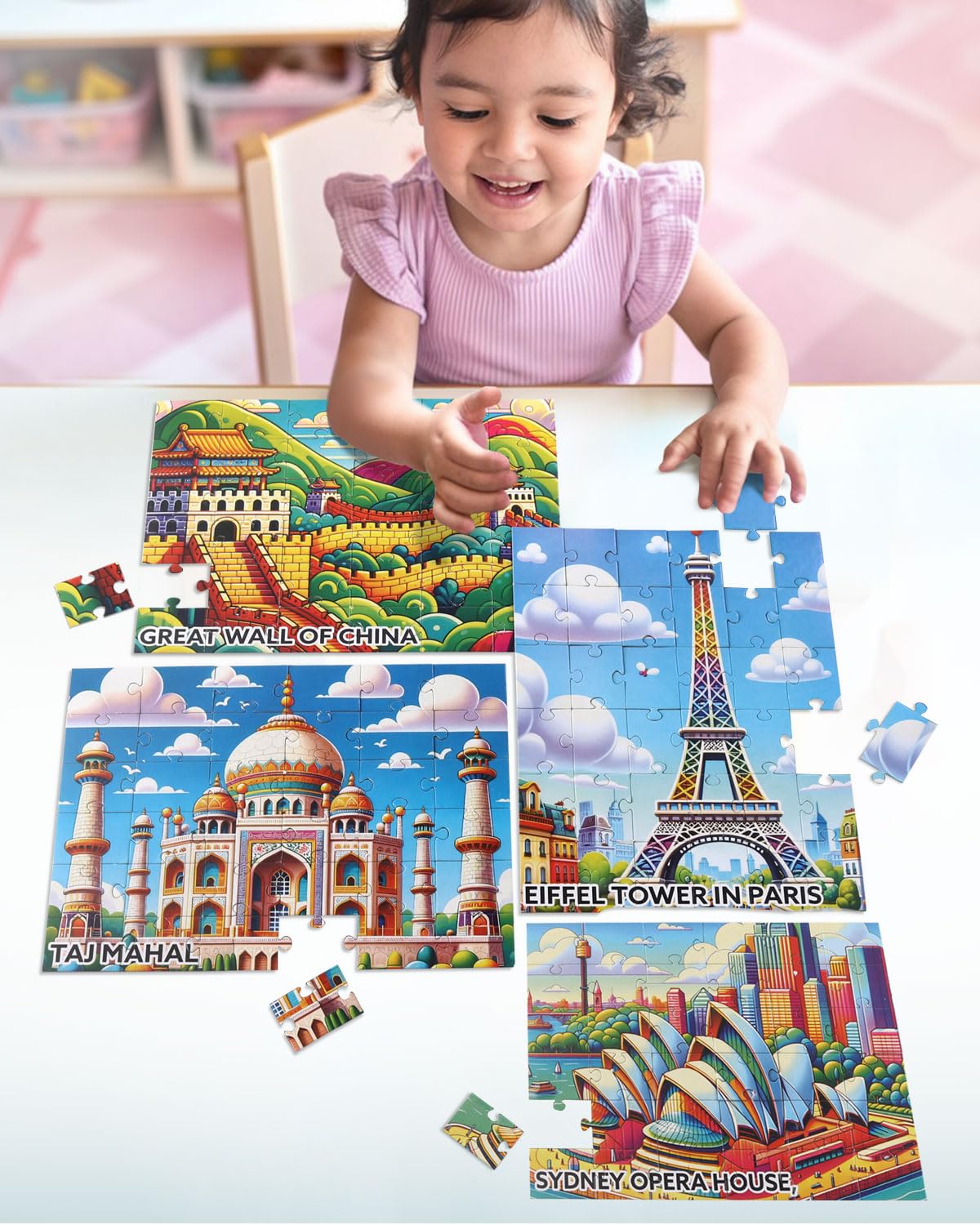 Play Nation Premium 4 in 1 Monuments Jigsaw Puzzle for Kids|144 Pieces Puzzle Set|Fun Learning & Educational Toy for Enhancing Concentration |Puzzle for Kids 3+ Years|Best Birthday Gift |BIS Certified (B0DFMNTPBJ) Amazon Price History, Amazon Price Tracker
