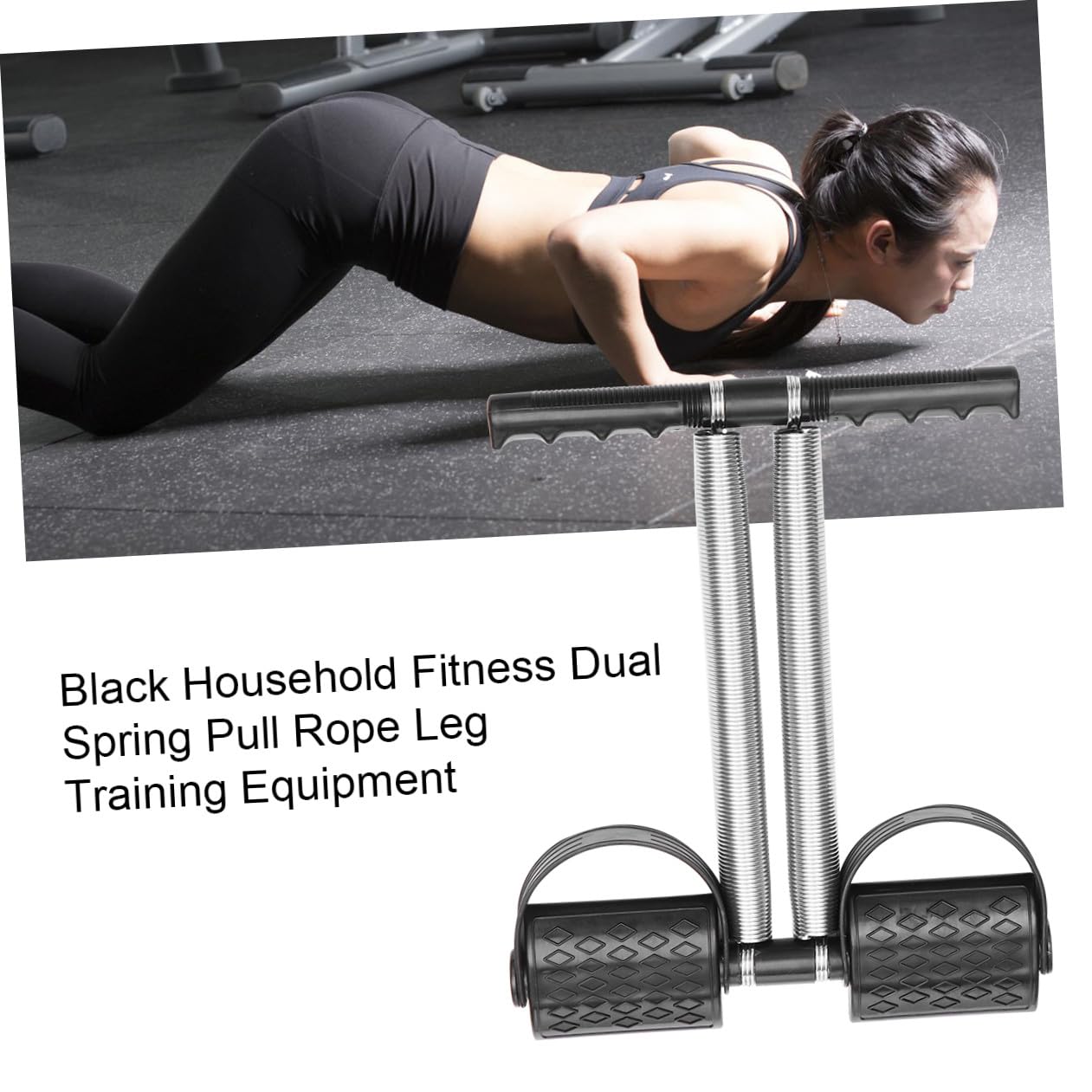 Toyvian Pedal Fitness Leg Puller con Doppi Attrezzo Portatile per Allenamento Casa per e Donne
