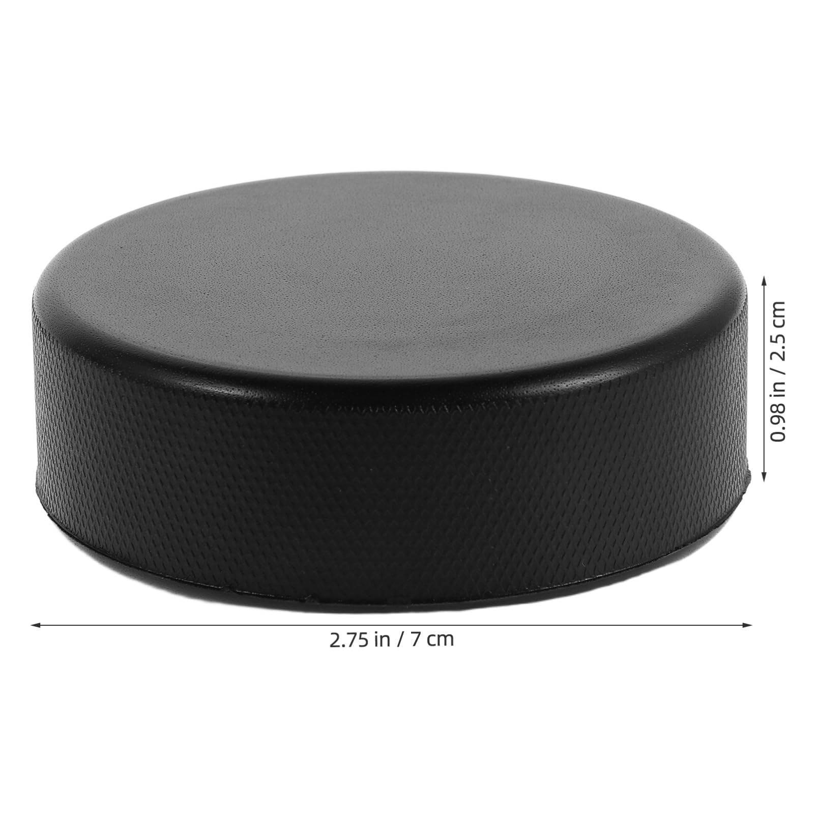 Happyyami Palet de Hockey D’entraînement Noir en PU, Lot de 20 Pièces
