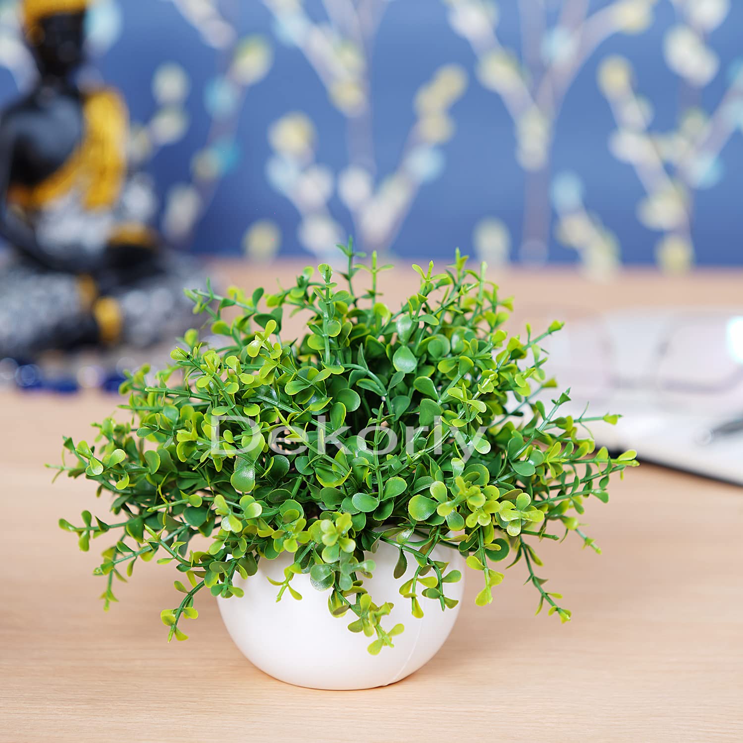 Dekorly® Artificial Plants Fake Mini Potted Plant Small Greenery Decor for Indoor Home Farmhouse Aesthetic Bedroom Shelf Office Desk Bathroom Decoration (White) (B0BC978XM6) Amazon Price History, Amazon Price Tracker