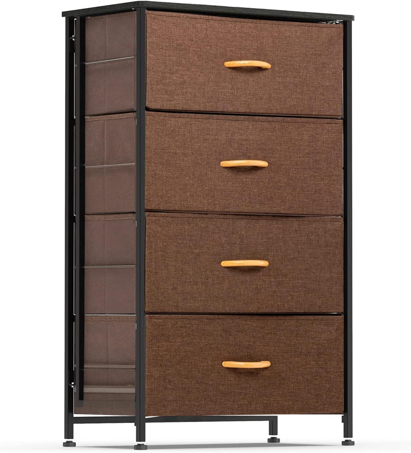 Prime Garden Wide Dresser Storage Tower with 4 Drawers