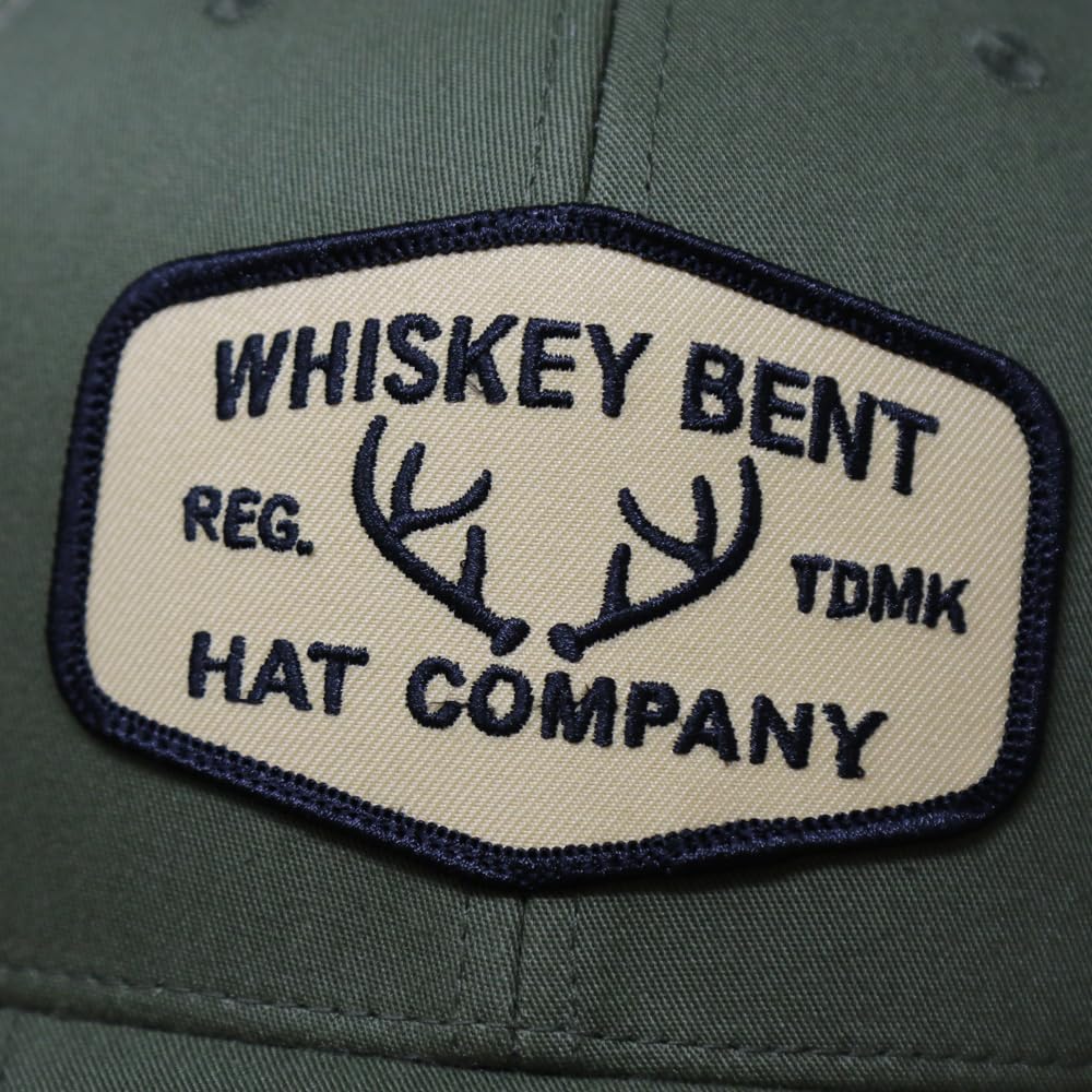 WHISKEY BENT HAT CO. The Rut Deer Antler Adjustable Snapback Hat