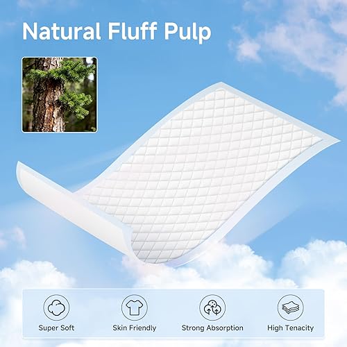 Miniatura 3 de Cambiadores desechables para bebé, paquete de 100 cambiadores desechables de 13 x 18 pulgadas, almohadillas desechables impermeables, ultra