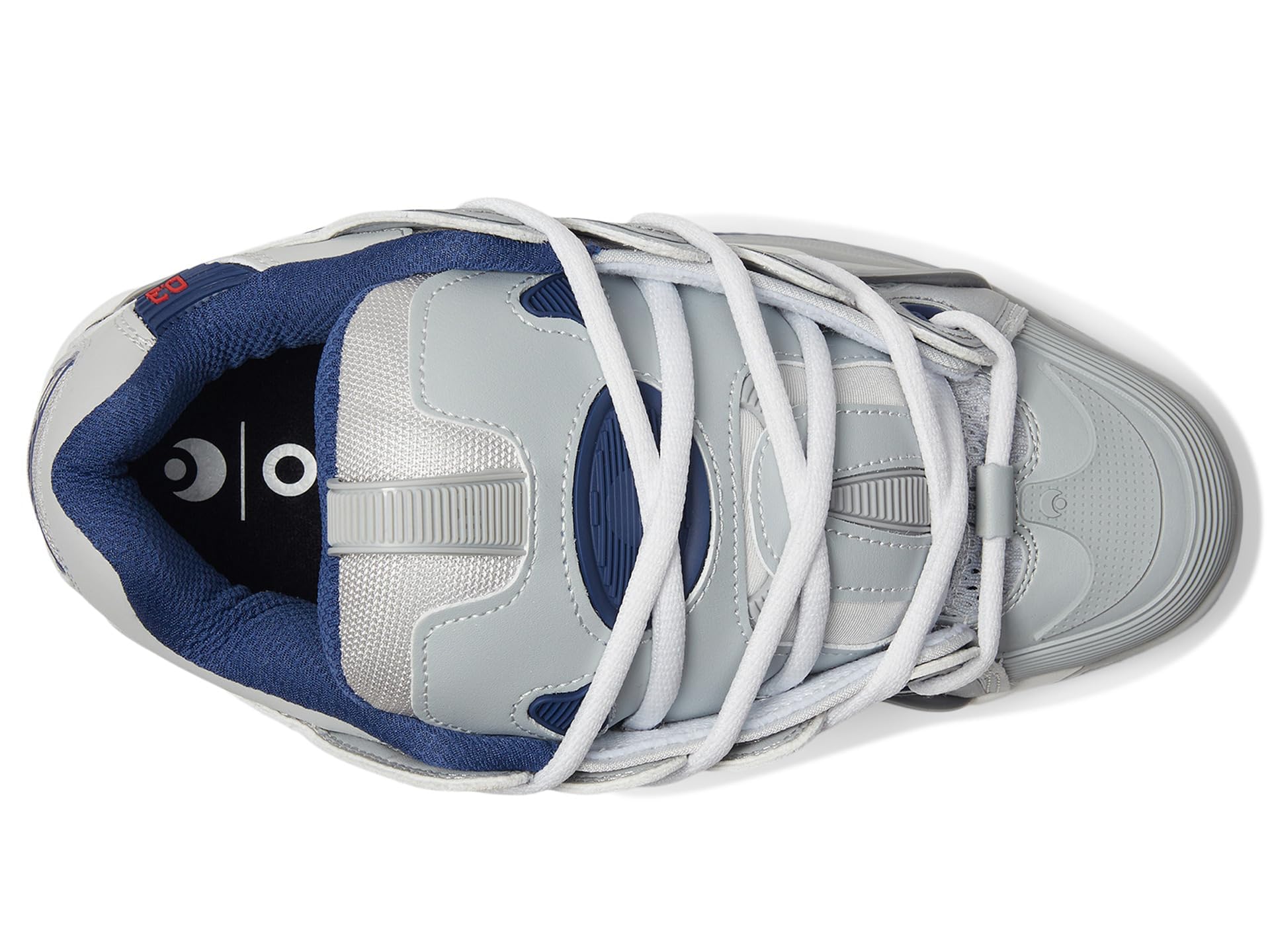 Osiris Scarpe da skate da uomo D3 2001, Grigio/Navy/Bianco, 9