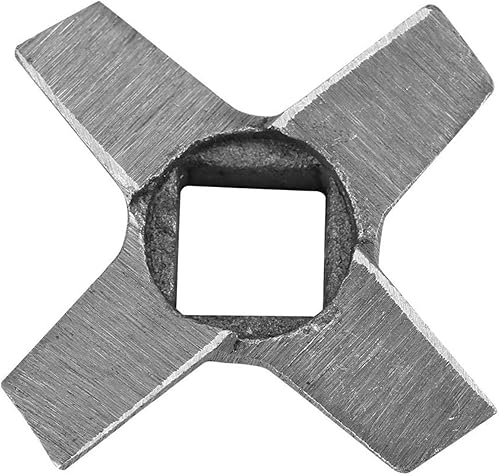 Miniatura 3 de Hoja de acero en forma de cruz profesional de cocina comida carne picadora cuchilla picadoras cortador pieza de repuesto plata opcional tamaño # 5