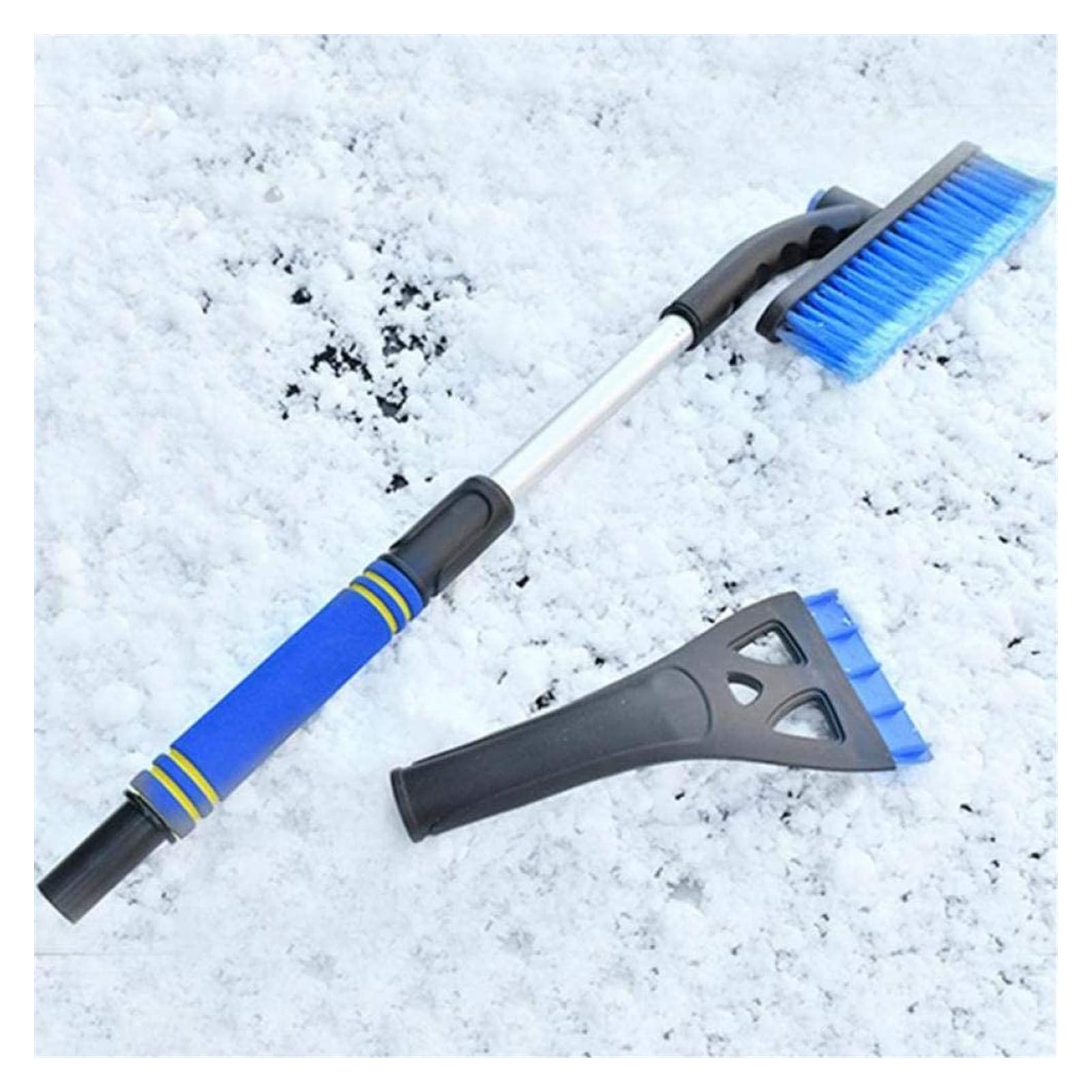 XMING CHENDUNCHISHISH Coche SNOVY Cepillo DE Nieve ROPOBLE TELESCÓPICO DE CUCHO DE Cable DE Nieve Cepillo de Nieve Pala de Hielo Herramienta de Invierno
