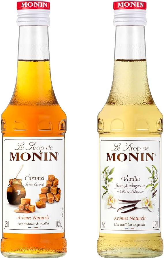 Monin Vanilla and Caramel Set of 250 ml