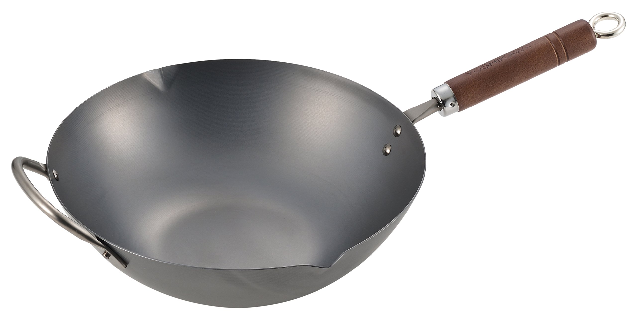 YoshikawaBlack Steel Beijing Wok, 12
