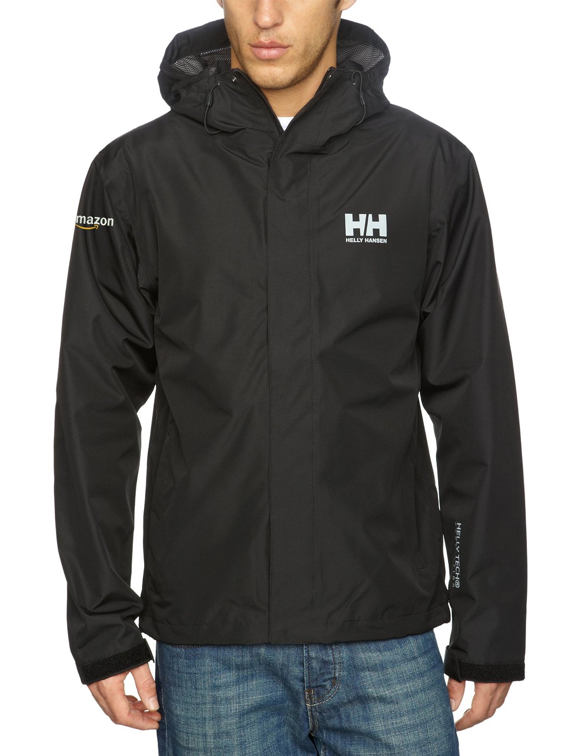 Helly Hansen Men's Seven J Rain Jacket, Black, 4X-Large