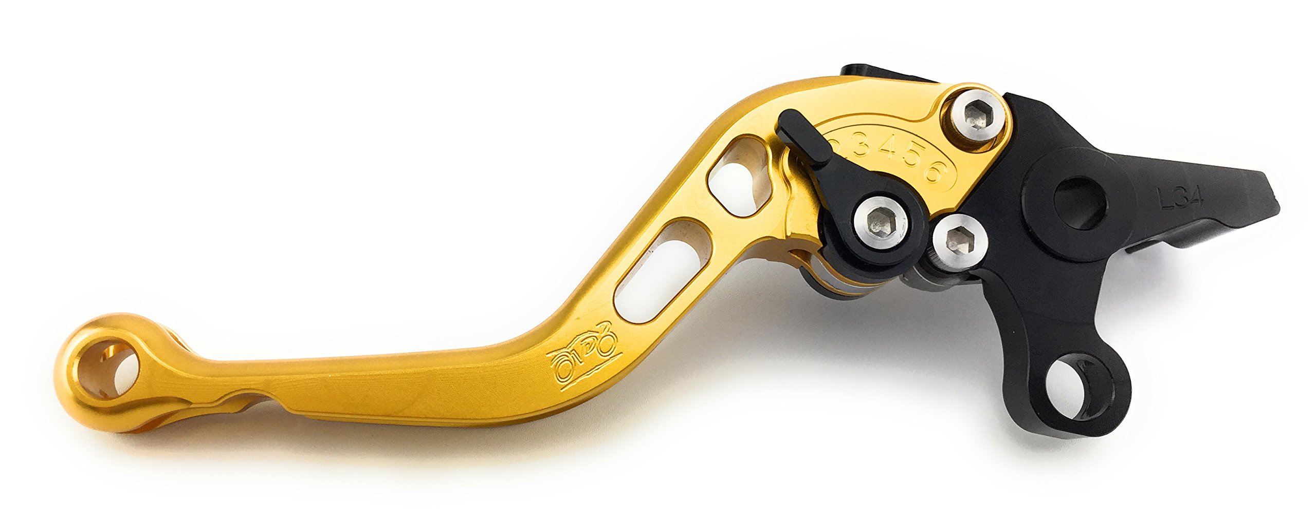 avdb-moto Paire de leviers courts compatible avec CB600 Hornet 600 1998-2006, Hornet 600S 2001-2004 (Or/Noir)