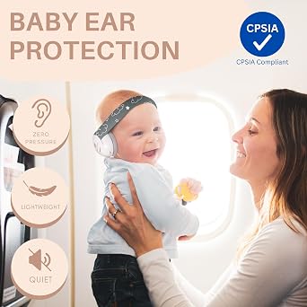 Baby Noise Cancelling Headphones - Soundproof Ear Muffs for Sleep 0-24 Months