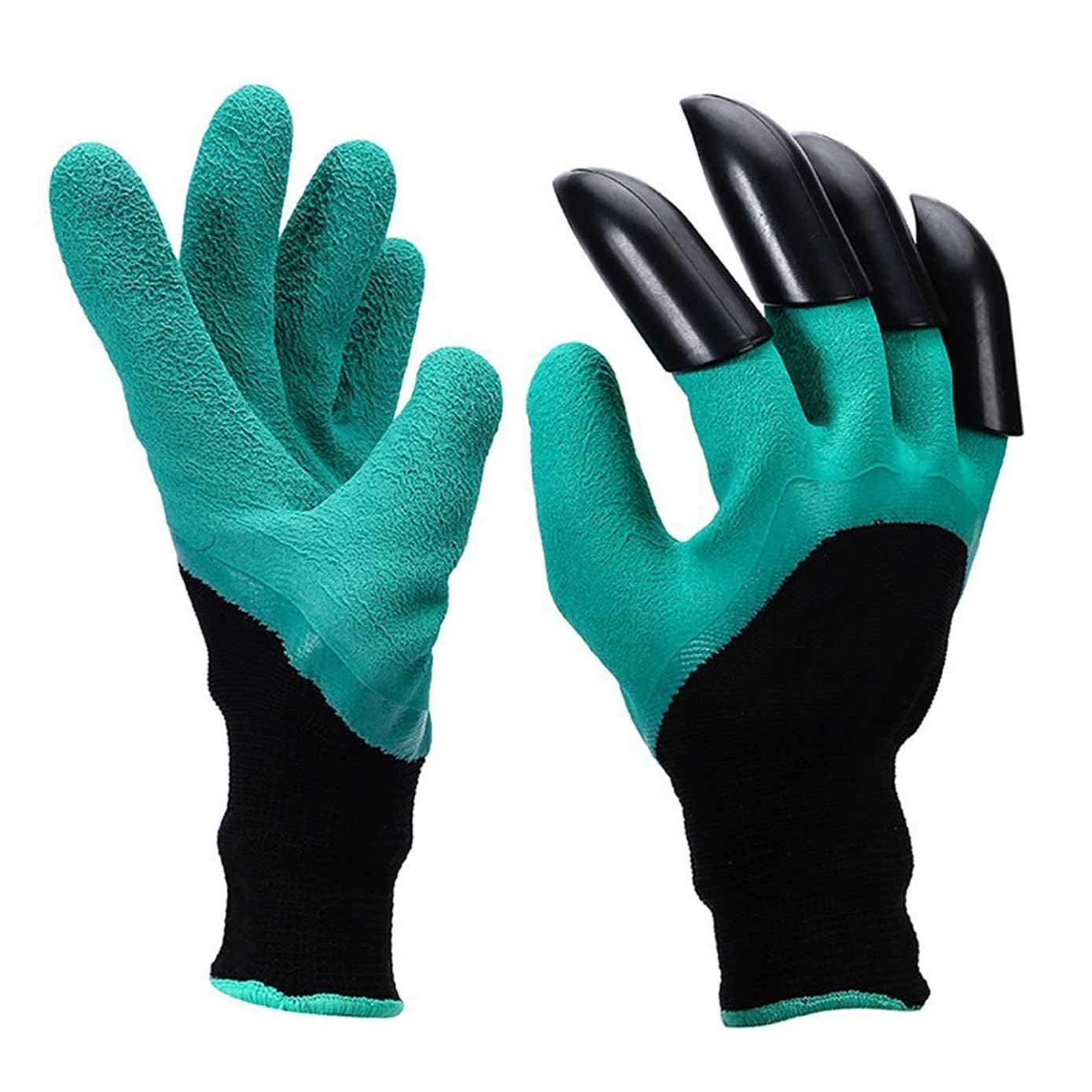 Lovelyduo All-in-One Gardening Gloves with Claws – Waterproof, Breathable & Heavy-Duty Yard Work Gloves for Digging, Planting, Pruning & Weeding – Reusable Universal Fit (Green & Black, 1 Pair)-picture-43