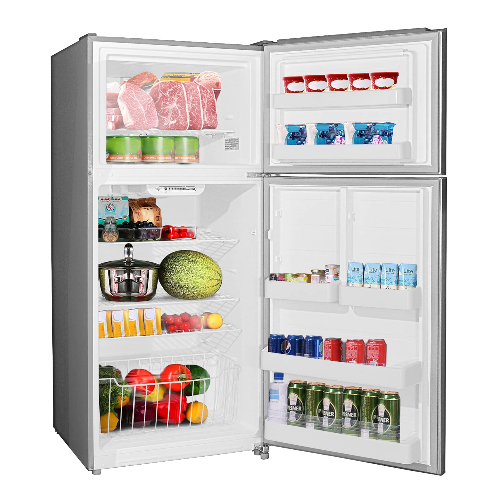 Buy SMETA Top Refrigerator 18 Cu.Ft, Top Freezer Refrigerator, 30