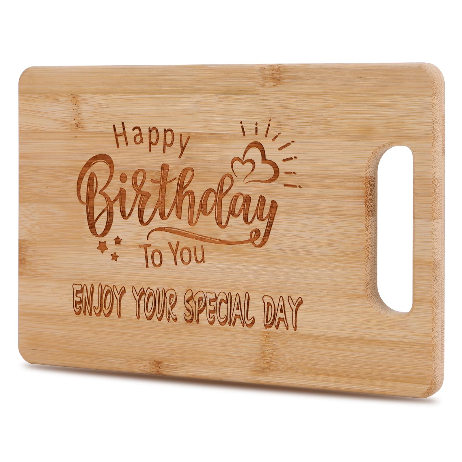 Birthday Gifts for Women Men 11x7 inch, Happy Birthday Cutting Board Gifts for Her Him Mom Grandma