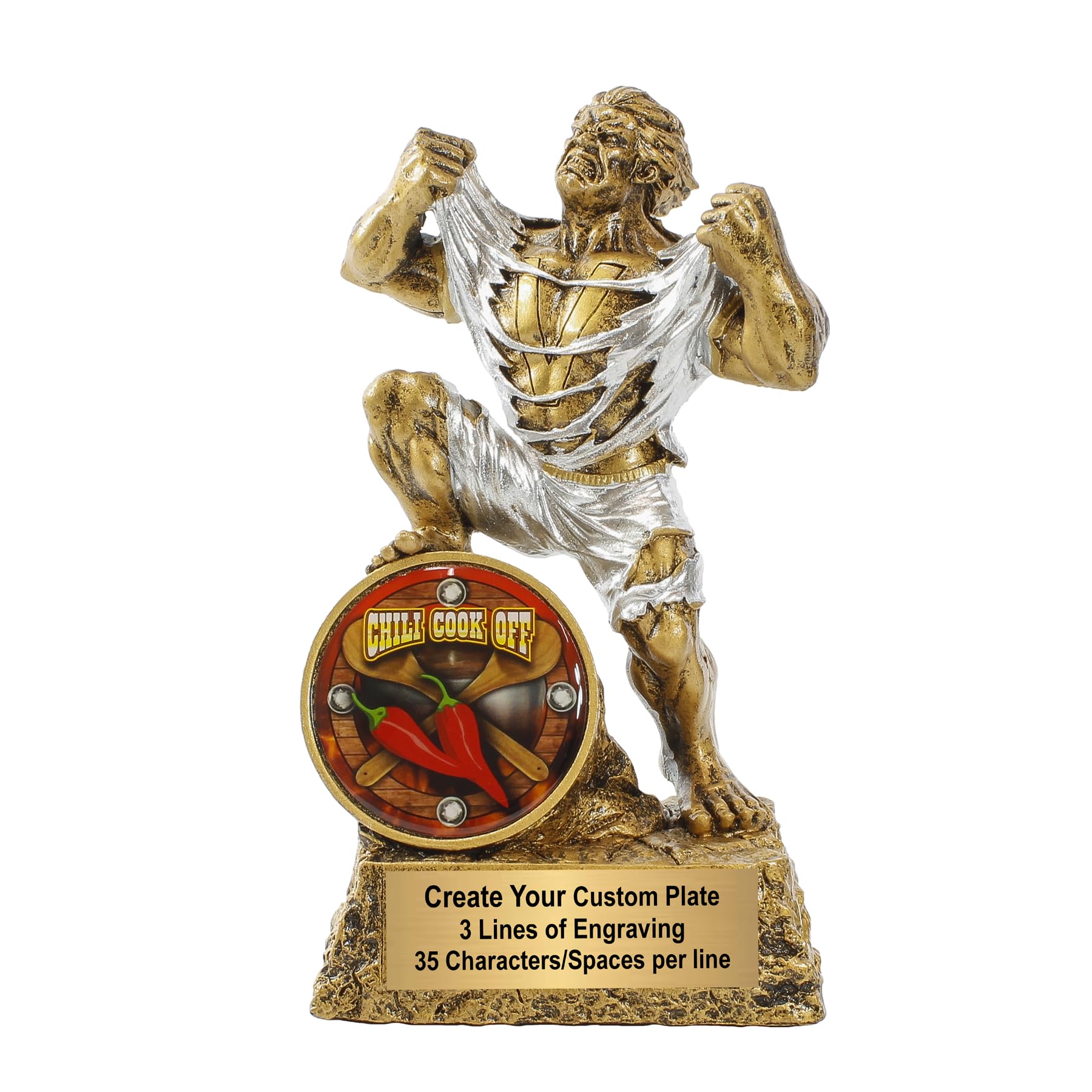 Monster Trophy - 6.75 Inch Tall - Engraved Victory Beast Award with Front Insert - Choose a Style and Make it Your own - Customize Now